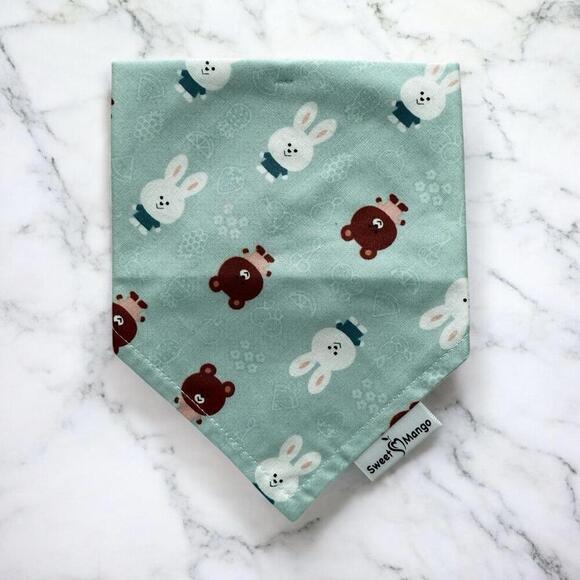 DOG Bandana - Bunnies - Easter - Size L Large - Picture 1 of 1